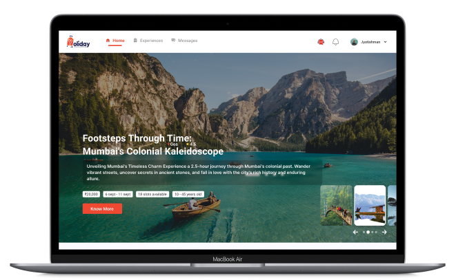 Yoliday Desktop Preview